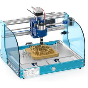 SainSmart Genmitsu 3018-PROVer V2 CNC Router Machine for Beginner, Mini Milling Engraver Kit with Z-Probe, Limit Switches, E-Stop, Ideal for Wood, Acrylic, MDF, Plastic (Without Offline Controller)