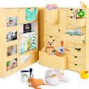Baby Keepsake Box - Baby Memory Box - Baby Boy Girl Keepsake Box Tins Memory Box Pregnancy Baby Bubbs Storage Box Baby First Year Box Library Baby All-in-One Organizer
