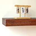 SAUMONIERES Fireplace Mantel Shelves 48 Inch Solid Wood Wall Mounted Long Floating Shelf Hollow, Brown