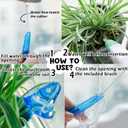 Famstar Plant Self Watering Globes Bulbs Planter Insert Automatic Plastic Watering Devices Plant Waterer Spikes for Indoor Outdoor,Self Irrigation System Lasts for One Week