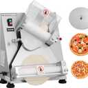 VEVOR Pizza Dough Roller Sheeter, 3-14 Inch Automatic Stainless Steel Pizza Press, Commercial Electric 370W Pasta Maker Machine, 260 pcs Per Hour, Adjustable Thickness, with Dough Press Lid