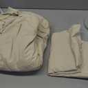 Hearth & Harbor Queen Duvet Cover Set - 3 Piece Soft Prewashed Bedding Set - Includes 1 Duvet Cover 90x90 inches with Zipper Closure and 2 Pillow Shams, Beige Cream, Comforter Not Included