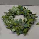 Eucalyptus Wreaths for Front Door 22", Handmade Green Leaves Wreath for Summer, Spring and All Seasons, Greenery Floral Wreath for Wall and Outside