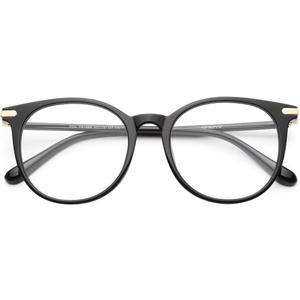 Gaoye Blue Light Blocking Glasses, Retro Round Eyewear Frame Anti Eyestrain Computer Glasses for Women Men - GY1688 (Light Black Frame/Transparent Lens)