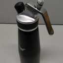 Whipped Cream Dispenser 500ml  1 Pint Aluminum Cream Canister with 3 Nozzles & Cleaning Brush  Leak-Proof Whip Cream Maker for Desserts, Toppings, N2O Charger not Included (Black)