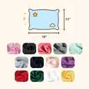 NTBAY Zippered Silk Satin Toddler Pillowcases - 2 Pack Hidden Zipper 13x18 Pillowcases - Luxury and Silky Baby Travel Pillow Covers, Yellow