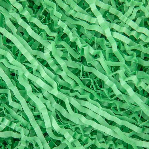 Caleihd Crinkle Cut Paper Grass Cushion Paper Streamer for Christmas Wedding Birthday Bridesmaid Engagement Craft Gift Boxes Bags Filler Decoration 4.5oz Green