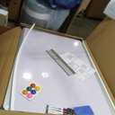Cork Board White Board Combo, 36" X 24" Magnetic Whiteboard Bulletin Combination Board, Aluminum Frame Vision Board with Dry Erase Markers, Magnets, Eraser and Push Pins for Office, Home & School