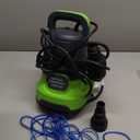 Sump Pump 1HP Submersible Water Pump 3700GPH Electric Portable Transfer Water Pump for Pool Draining Basement, Green