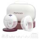Momcozy M5 Hands-Free Wearable Breast Pump, Double-Sealed Flange for Baby-Like Comfort, 3 Modes & 9 Suction Levels, Portable Electric Pump  24mm, 2-Pack Lilac