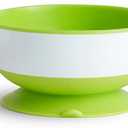 Munchkin Stay Put Suction Bowls for Baby and Toddler, 3 Pack, Blue/Green/Purple