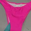 Bellecarrie Women's Cheeky Brazilian Bikini Bottoms Low Rise High Cut Swim Bottom (Hot Pink, Small)