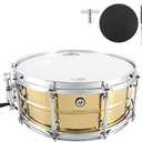 EASTROCK Snare Drum 14 X5.5 Inches Professional Snares for Drummer, Adult, Advanced Drum Set Snare Drums (Brass Color)