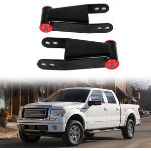 KUAFU 2-3 inch Rear Drop Lowering Leveling Shackles Compatible with Ford F150 2004-2014 2WD 4WD Adjustable KUAFU 2-3 inch Rear Drop Lowering Leveling Shackles Compatible with Ford F150 2004-2014 2WD 4WD Adjustable