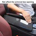 TTCR-II Compatible with BMW 5 Series Console Cover, for 2017-2023 5 Series Center Console Cover, for 2021-2023 BMW 6 Series GT Armrest Cover (Snap-on Installation and Not Real Carbon Fiber)