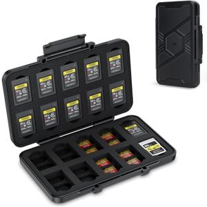 [Large Capacity] CFexpress Type A Card Case Storage, 60 Slots Memory Card Organizer Holder Box for 40 TF Micro SD & 20 CFexpress Type-A Cards, for Sony A7RV A7SIII A7IV A7R5 A1 A9M3 FX3 FX6 FX30