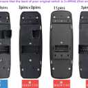 3+9 Metal Pins Check Required.Power Window Switch fits for 2012-2015 Dodge Grand Caravan,Chrysler Town &Country.13-15 Ram 1500 2500 3500 Driver Side Control switches OE:68110866AB(Green Led)