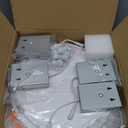 11 Inch Recessde Lighting for Ceiling with Junction Box,6000K 2185LM,24W Ultra-Thin Canless Wafer Downlight,for high Ceiling 4 Packs,No Dimmable