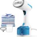 DBC Steamer for Clothes 1500W, 20S Fast Heat-up Portable Handheld Steamer for Clothes, 2 in 1 Fabric Wrinkle Remover with Fabric Brush, 250ml Water Tank, Ideal for Home, Office, Travel, Blue