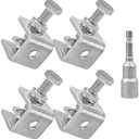 Pack of 2 Eunenete 304 Stainless Steel C-Clamps,20mm Mini Tiger Clamps for Woodworking,C-Clamp 4 pack