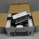 Disco Ball Light Party Lights, Disco Light Sound Activated Strobe Lamp Disco Ball Decor with 6 Lighting Colors and Laser Pattern with Remote Control Party Light for Home Karaoke Dance Birthday