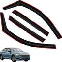 Window Visors Rain Guards FIT 20192025 Volkswagen Jetta  in-Channel Vent Deflectors 4PC Set All-Weather