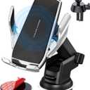 Car Phone Mount,Auto-Clamping Smart Sensor 10W Qi Fast Charging Car Front Windshield Dashboard Air Vent Phone Holder Compatible with iPhone12/12 pro max/Samsung S20/note 20 All 4.7 - 6.7 Inch Smartphone