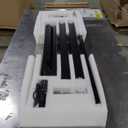 BIZUM Standing Desk Electric Adjustable Computer Desk-Stand up Desk Office Gaming Home Office Memory Desks 48x24 inches Black Frame/Rustic Brown Top (47.2*23.6 Inch)