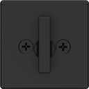 Kwikset 817 Deadbolt Lock, Matte Black Square Exterior Keyed Front Entry Door, Pick Resistant SmartKey Rekey Security, Single Cylinder Dead Bolt, with Microban Protection (Contemporary)