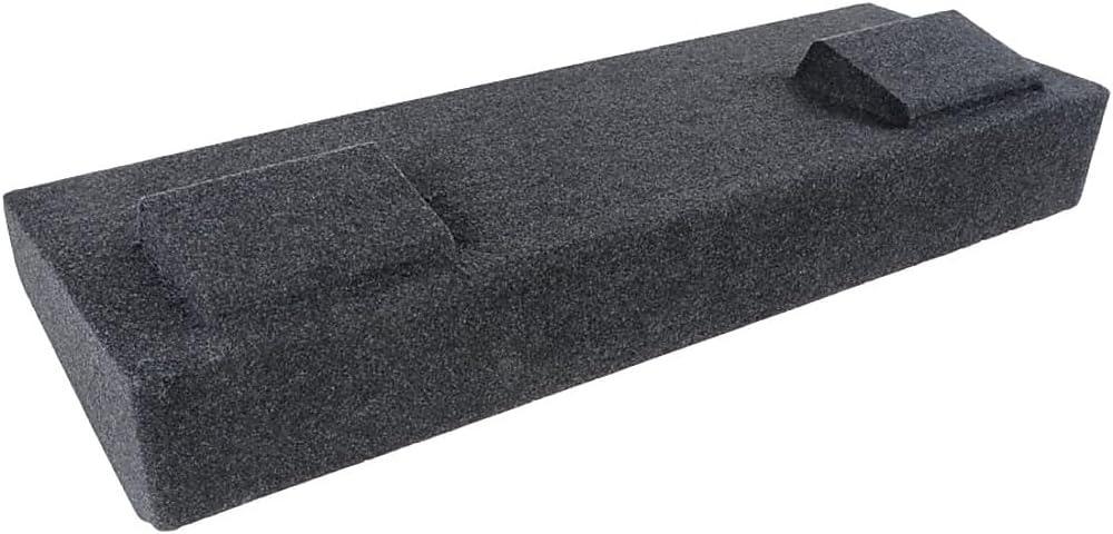 Atrend Bbox A184-12CP Dual 12" Sealed Carpeted Subwoofer Enclosure - Fits 2007 - 2020 Chevrolet/GMC Silverado/Sierra Crew Cab, Charcoal