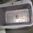 24 Inch Mop Sink Plastic Utility Basin with Raised Stand and Drain Hose