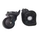 Zoofen Luggage Wheels Replacement Black Suitcase Wheels Replacement Suitcase Caster Wheels with 4 Screw Holes (Z-293)