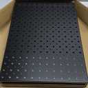 Pegboard Smith Metal Pegboard Panels, 16" x 12" Heavy-Duty Steel Peg Boards for Garage Tool Storage, Wall-Mounted Pegboard Organizer System (Pack of 4, Black)