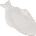 DOITOOL Creative Fish Plate Ceramic Serving Platter 11 Inch Fish Shaped Dish Snack Storage Tray for Home Dinner Party Restaurant, 11 inches x 5.7 inches x 1.6 inches