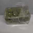 42PCS Green Velvet Christmas Ball Ornaments, Flocked Vintage Rustic Farmhouse Baubles in Assorted Sizes for Xmas Tree Decorations, Hanging Ornaments for Home, Party & Wedding Dcor (Green)