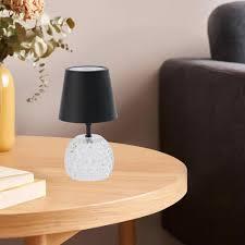 JAOSELAP Cordless LED Table lamp with Dimmer,Rechargeable Battery Lamp, 3 Color Temperature Brightness, Small Lamps with Glass Base, Ambient Light for Kitchen Bedside Enterway