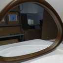 MAGFLERUM Irregular Wall Mirror, 30 * 20 inch Asymmetrical Wood Mirrors, Entryway Mirror, Hanging Vertically and Horizontally. Mirrors for Wall Decor (Black Walnut)