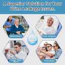 Men's Washable Incontinence Boxer Briefs, Cotton Urinary Incontinence Underwear with Fly, Reusable leakproof underwear for Men, Front & Rear Protection 150 ml Absorbency (3 Pack, XL, Black)