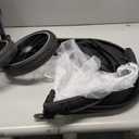 Baby Stroller, 2-in-1 Reversible Toddler Seat with Lie-Flat Mode, Foldable Infant Stroller with Canopy, One Button Brake, Adjustable Handle, Newborn Pushchair (Black B)