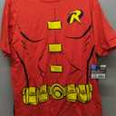 Rubie's Costume DC Comics Men's Robin T-Shirt With Cape And Mask (Medium, Red)