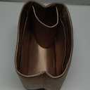 Ovignee Purse Organizer Insert for Handbags, Tote Bags, Speedy, Neverfull, ONTHEGO, Artsy - Silk Smooth with Bottle Holder - 4 Sizes (Brown)