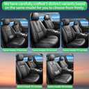 Fit K4 Car Seat Covers for Kia K4 2025 -Upgraded Premium Waterproof & Breathable Leather,Airbag Compatible,All-Weather Seat Cushion Protector,Full Set,Black