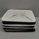 DULLEMELO Set Of 4 Cube Storage Bins, Fabric Storage Basket for Shelves Closet Nursery Toy Storage, 12 Inch Collapsible Fabric Bins for Toy Book Magazine Towel Organizers(4 Pack - 12" White&Black)