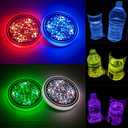 Multi-Color LED Cup Holder Light Monster 7 Color Modes 2 Pack