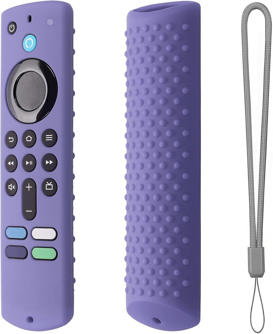Silicone Cover Compatible with Fire TV Stick (3rd Gen) Remote Firestick Remote Cover for Firesticksticktv Silicone Protective Case Sleeve(Lavender Gray)
