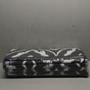 OLANLY Outdoor Rug 9x12 ft Waterproof, Outdoor Plastic Straw Rug with Geometric Pattern Clearance, Reversible RV Mat for Patio, Camping, Balcony, Deck, Backyard, Black & White