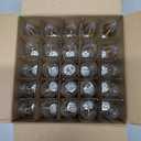 MYEMITTING Waterproof C9 Replacement LED Light Bulbs 0.6W Equivalent to 7W, White Warm 2200K Outdoor String Lights E17 Base LED Light Bulbs, Clear Plastic, 50 Pack