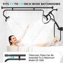 Tandem Shower Head, Dual Shower Heads for Two People & Handheld Head, Triple Shower Head High Pressure System,Adjustable Double Shower Heads