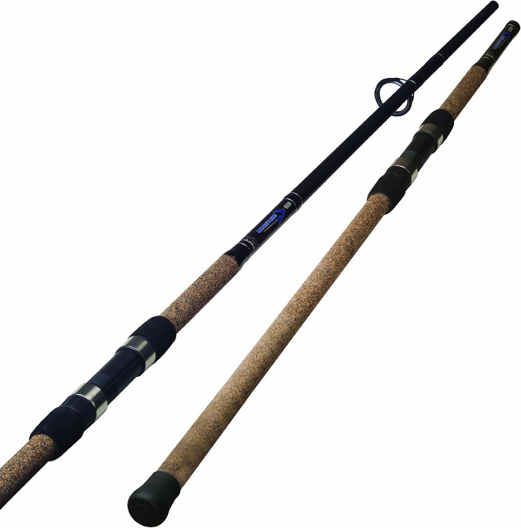 Okuma Longitude Surf Graphite Rods (Large, Black/Blue/Silver), Lc-s-802m-1: 8' Med, Spin, 15-30lb