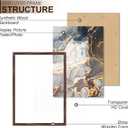 Fxojyvo 14x20 Picture Frame Set of 3 Brown Engineered Wood Wall Hanging